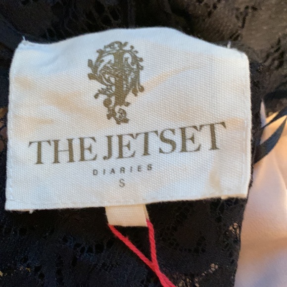 THE JETSET DIARIES FANTASIA BLACK LACE SUPER GLAM 2PIECE SET WITH EYELASH TRIM - Picture 13 of 15